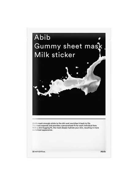 Abib Питательная маска с молочными протеинами Gummy Sheet Mask Milk Sticker
