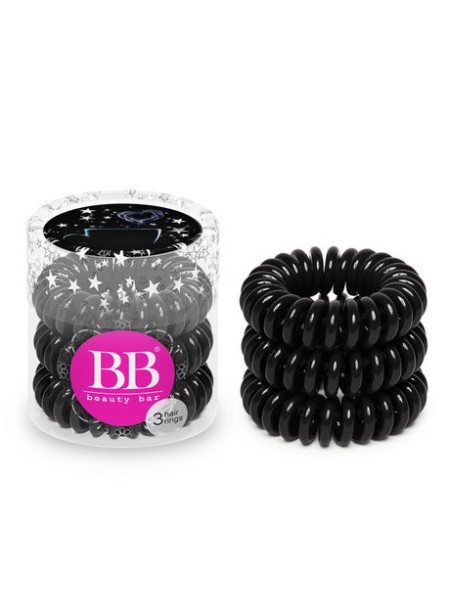 Beauty Bar резинка-браслет для волос, чёрный, 3шт