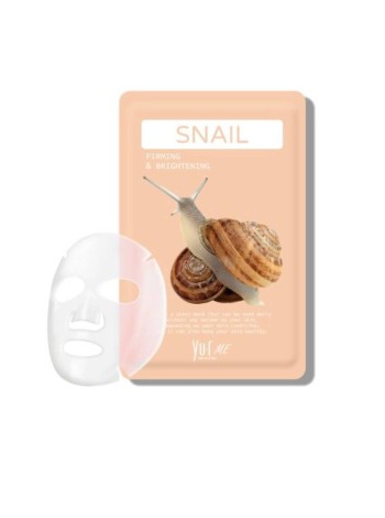 YUR ME Маска для лица с фильтратом улиточного секрета Snail Sheet Mask