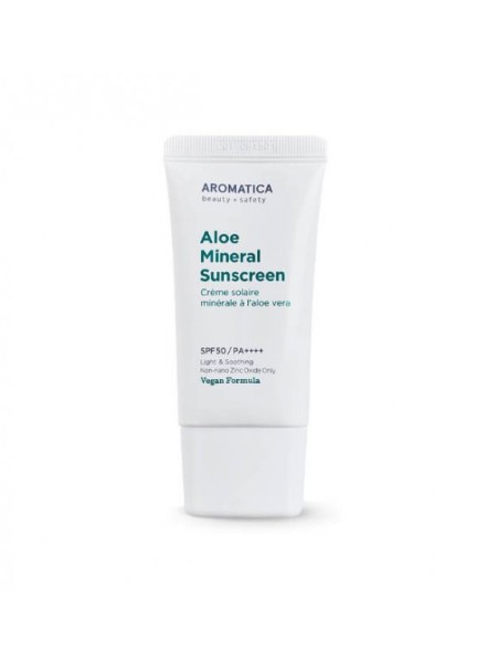 AROMATICA Солнцезащитный крем с алоэ SPF 50+, 50гр