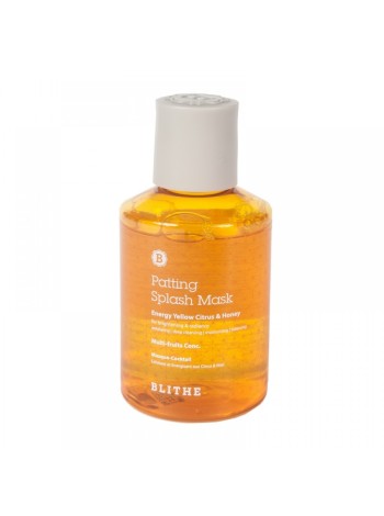 BLITHE Сплэш-маска для сияния кожи лица ENERGY YELLOW CITRUS&HONEY SPLASH MASK 150 мл.