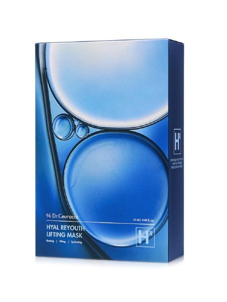 DR.CEURACLE Тканевая подтягивающая маска HYAL REYOUTH LIFTING MASK 25 мл.