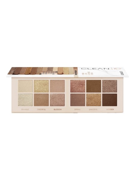 CATRICE Палетка теней для век Clean ID Mineral Eyeshadow Palette Vegan Natural Nude 010 Nude&Gold