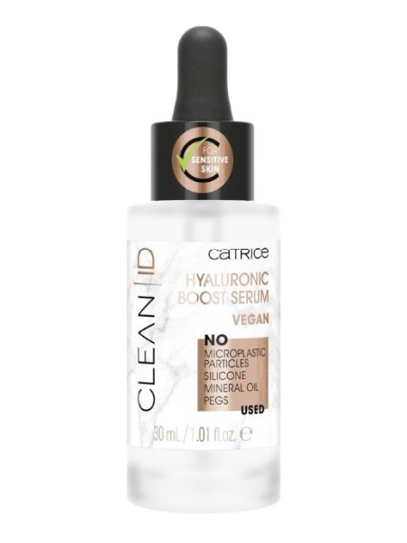 CATRICE Увлажняющая сыворотка с гиалуроновой кислотой Clean ID Hyaluronic Boost Serum Vegan 30мл