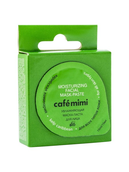 Cafe mimi Маска-паста для лица 2в1 Карибская Ламинария Увлажняющая 15гр