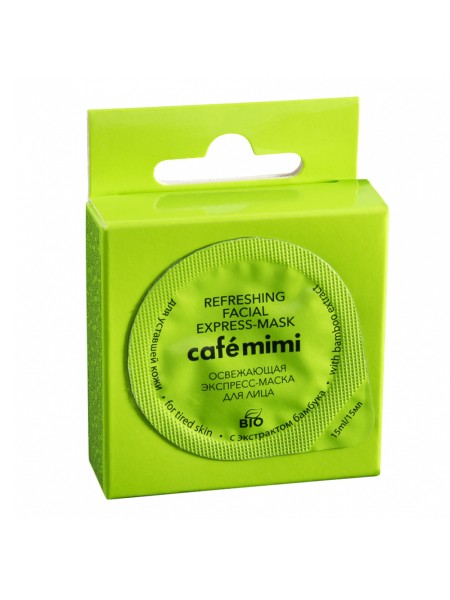 Cafe mimi Маска-экспресс для лица Cafe Mimi 2в1 Освежающая для уставшей кожи 15мл
