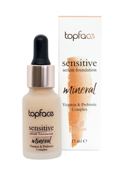 TOPFACE Минеральная тональная основа-серум скрывающая поры Sensitive Serum Foundation тон 003