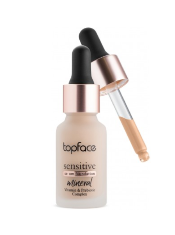 TOPFACE Минеральная тональная основа-серум скрывающая поры Sensitive Serum Foundation тон 004