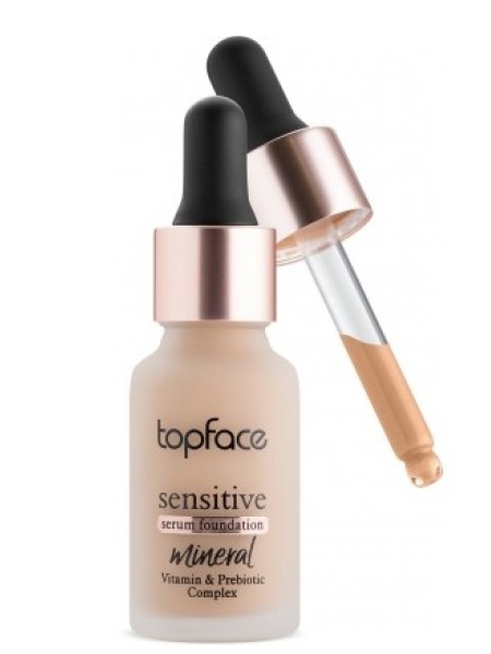 TOPFACE Минеральная тональная основа-серум скрывающая поры Sensitive Serum Foundation тон 006