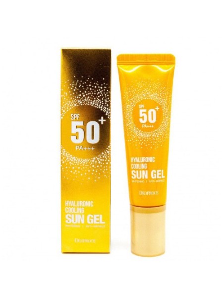 DEOPROCE Солнцезащитный гель с Гиалуроновой Кислотой SPF 50+ Hyaluronic Cooling Sun Gel 50г.