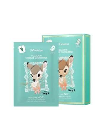 JMSolution Интенсивно увлажняющая тканевая маска с экстрактом кактуса Disney Collection Moisture 