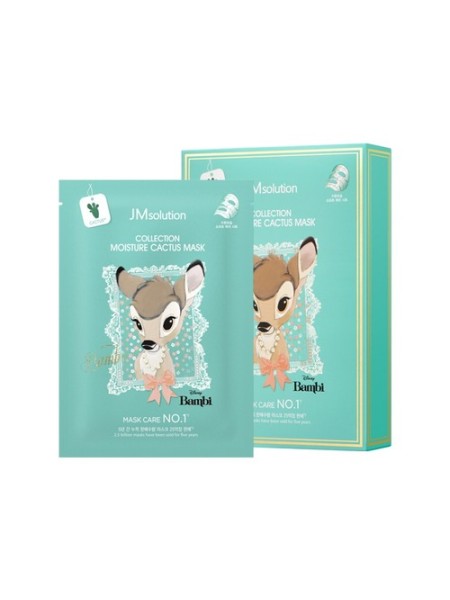 JMSolution Интенсивно увлажняющая тканевая маска с экстрактом кактуса Disney Collection Moisture 