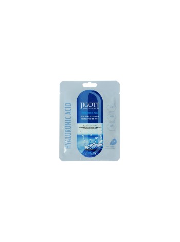 JIGOTT Ампульная тканевая маска HYALURONIC ACID Real Ampoule Mask
