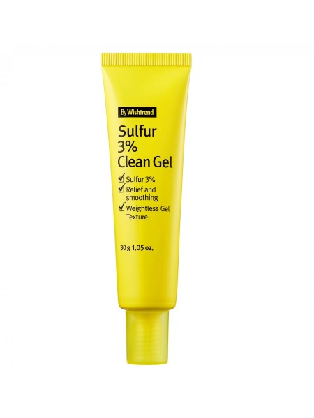 BY WISHTREND Гель против прыщей на основе серы Sulfur 3% Clean Gel 30 гр.