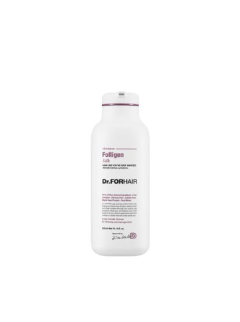 Dr.FORHAIR Шёлковый шампунь для повреждённых волос Folligen Silk Shampoo,300 мл																				