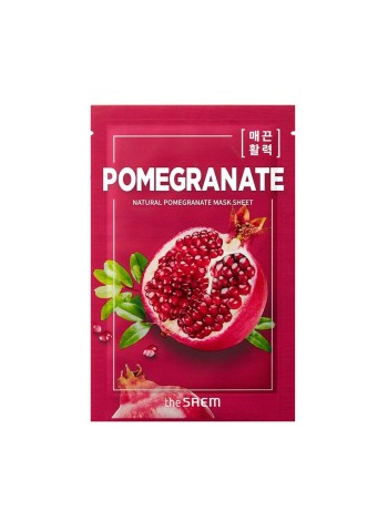 The Saem Тканевая маска с экстрактом граната  Natural Mask Sheet Pomegranate 21 мл