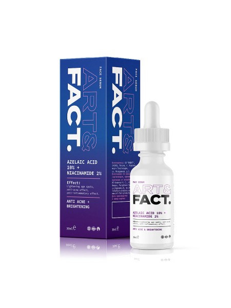 ART&FACT Противовоспалительная анти-акне сыворотка AZELAIC ACID 10% + NIACINAMIDE 2% 30мл 