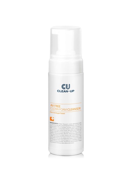 CUSKIN Пенка для умывания с пробиотиками CLEAN-UP AV FREE CLEAN CLEANSER 150 мл