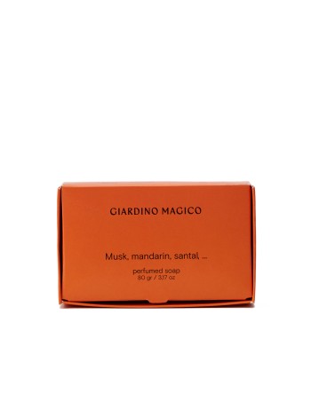 GIARDINO MAGICO Парфюмированное мыло Musk, mandarin, santal 80 гр