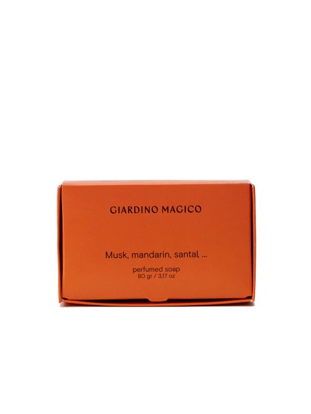 GIARDINO MAGICO Парфюмированное мыло Musk, mandarin, santal 80 гр