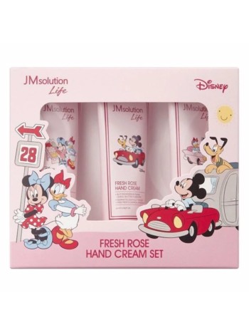 JMSOLUTION Подарочный набор кремов для рук LIFE DISNEY FRESH ROSE HAND CREAM SET (3шт*50 мл)