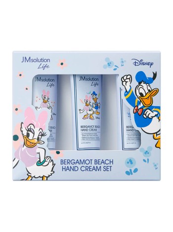 JMSOLUTION Подарочный набор кремов для рук LIFE DISNEY BERGAMOT BEACH HAND CREAM SET (3шт*50 мл)