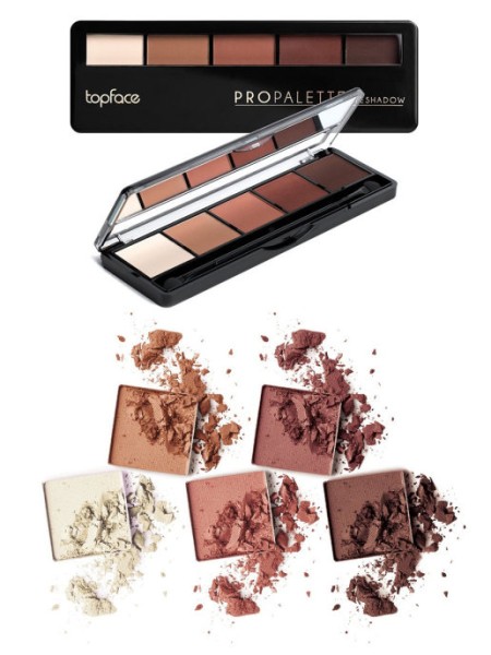 TOPFACE Палитра теней для век тон 018 PRO PALETTE EYESHADOM 12.5 гр