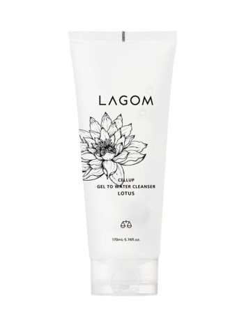 LAGOM Гель очищающий с лотосом CELLUP GEL TO WATER CLEANSER LOTUS 170мл