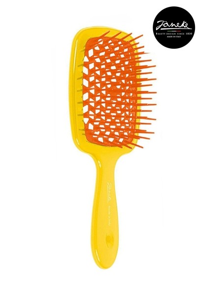 Janeke Расческа Superbrush The Original Italian Patent (желтый,оранжевый)																									