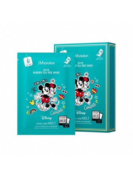 JMsolution Тканевая маска с чайным деревом Disney Collection Selfie Barrier Tea Tree Mask 