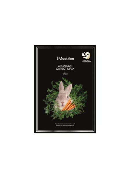 JMsolution Маска тканевая для лица с экстрактом моркови Green dear rabbit carrot mask pure