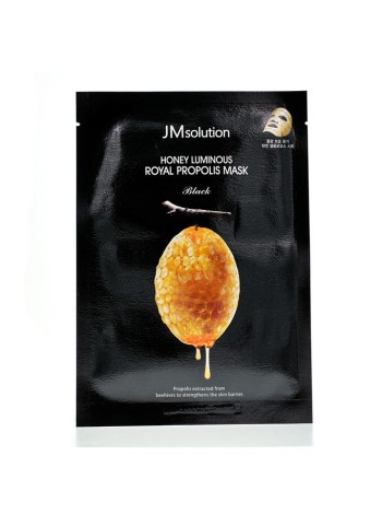 JM Solution Маска для подтяжки контура лица с маточным honey Luminous royal propolis lift-up v mask 