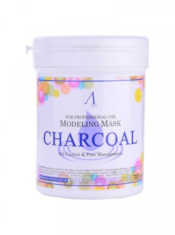 ANSKIN Альгинатная маска CHARCOAL Oil Control&Pore Management  240гр банка
