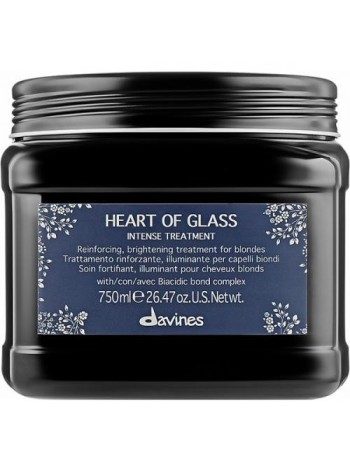 Davines Интенсивный уход для защиты и сияния блонд Heart Of Glass Intense Treatment 750 мл										