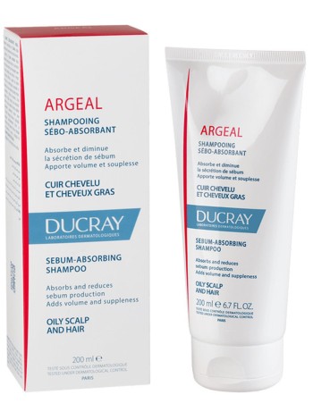 DUCRAY Себоабсорбирующий шампунь д/жирных волос ARGEAL 200 мл.