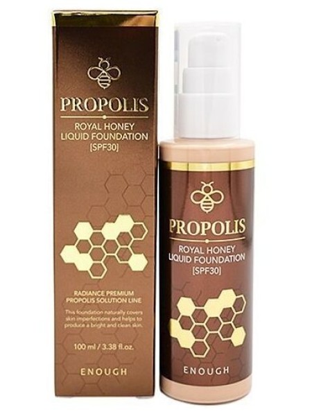 ENOUGH Питательный тональный крем Propolis Royal Honey Liquid Foundation №21