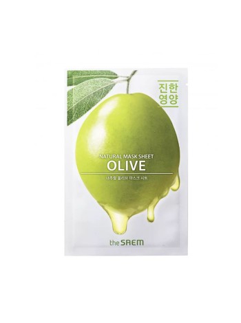The Saem Тканевая маска с экстрактом оливы - Natural Olive Mask Sheet 21 мл