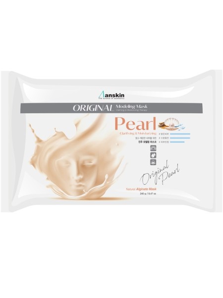 ANSKIN Альгинатная маска с экстрактом жемчуга Anskin Modeling Mask Pearl (пакет) 240 г