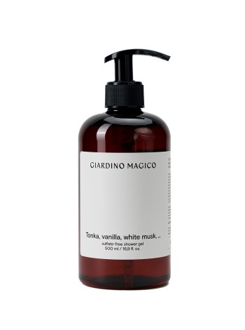 GIARDINO MAGICO Увлажняющий гель для душа Tonka, Vanilla, White Musk 500 мл																									