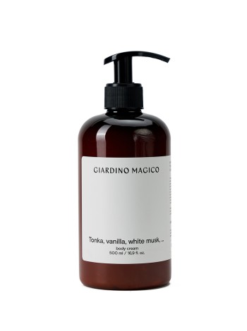 GIARDINO MAGICO Крем для тела Tonka, Vanilla, White Musk 500 мл