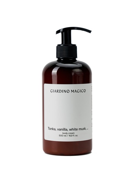 GIARDINO MAGICO Крем для тела Tonka, Vanilla, White Musk 500 мл