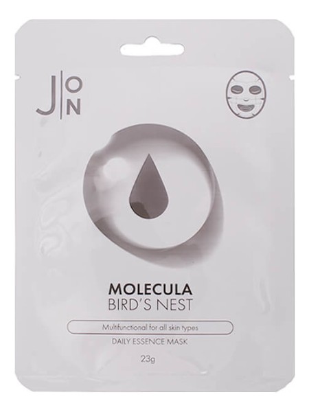 J:ON Маска для лица тканевая с ласточкиным гнездом Molecula Bird`s Nest Daily Essence Mask 23 мл.
