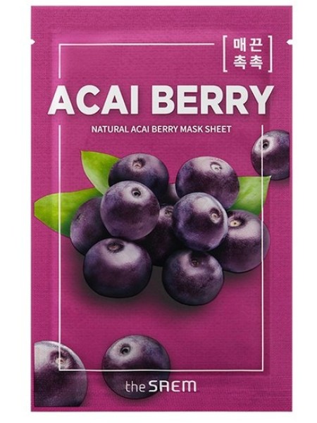 The Saem Тканевая маска с экстрактом ягод асаи - Natural Acai Berry Mask Sheet 21 мл