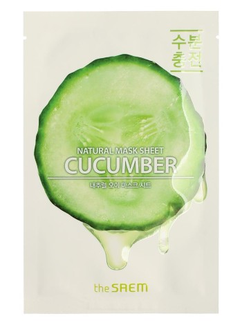 The Saem Тканевая маска с экстрактом огурца - Natural Mask Sheet Cucumber 21 мл