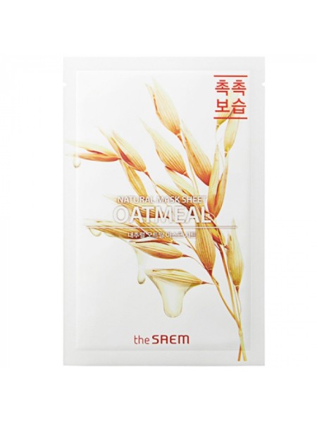 The Saem Маска для лица с овсянкой  Natural Oatmeal Mask Sheet