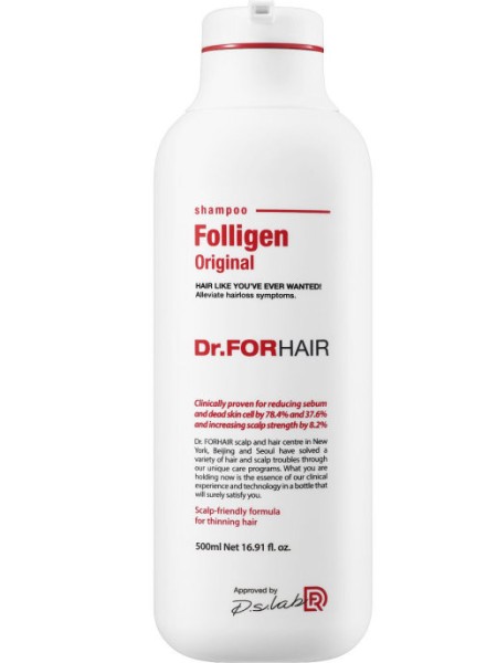 DR.FORHAIR Протеиновый шампунь против выпадения волос Folligen 500 мл