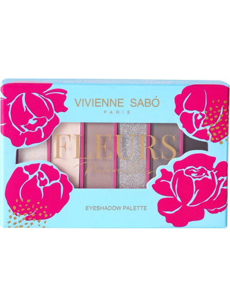 Vivienne Sabo Палетка теней Eyeshadow mini palette, тон 04 Pivoinee 