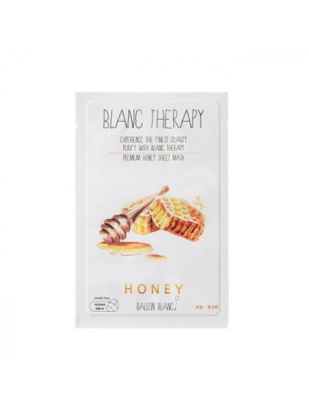 BALLON BLANK Тканевая маска антиоксидантная увлажняющая с медом Honey Sheet Mask(23 мл)