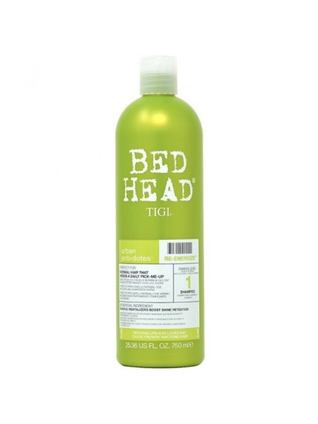 TIGI Шампунь Для Нормальных Волос Уровень 1 Bed Head Urban Anti+dotes Re-Energize 750 мл.