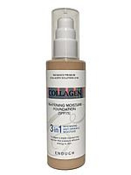 ENOUGH Тональный крем с коллагеном 3 в 1 Collagen Whitening Moisture Foundation № 21, 100 мл .